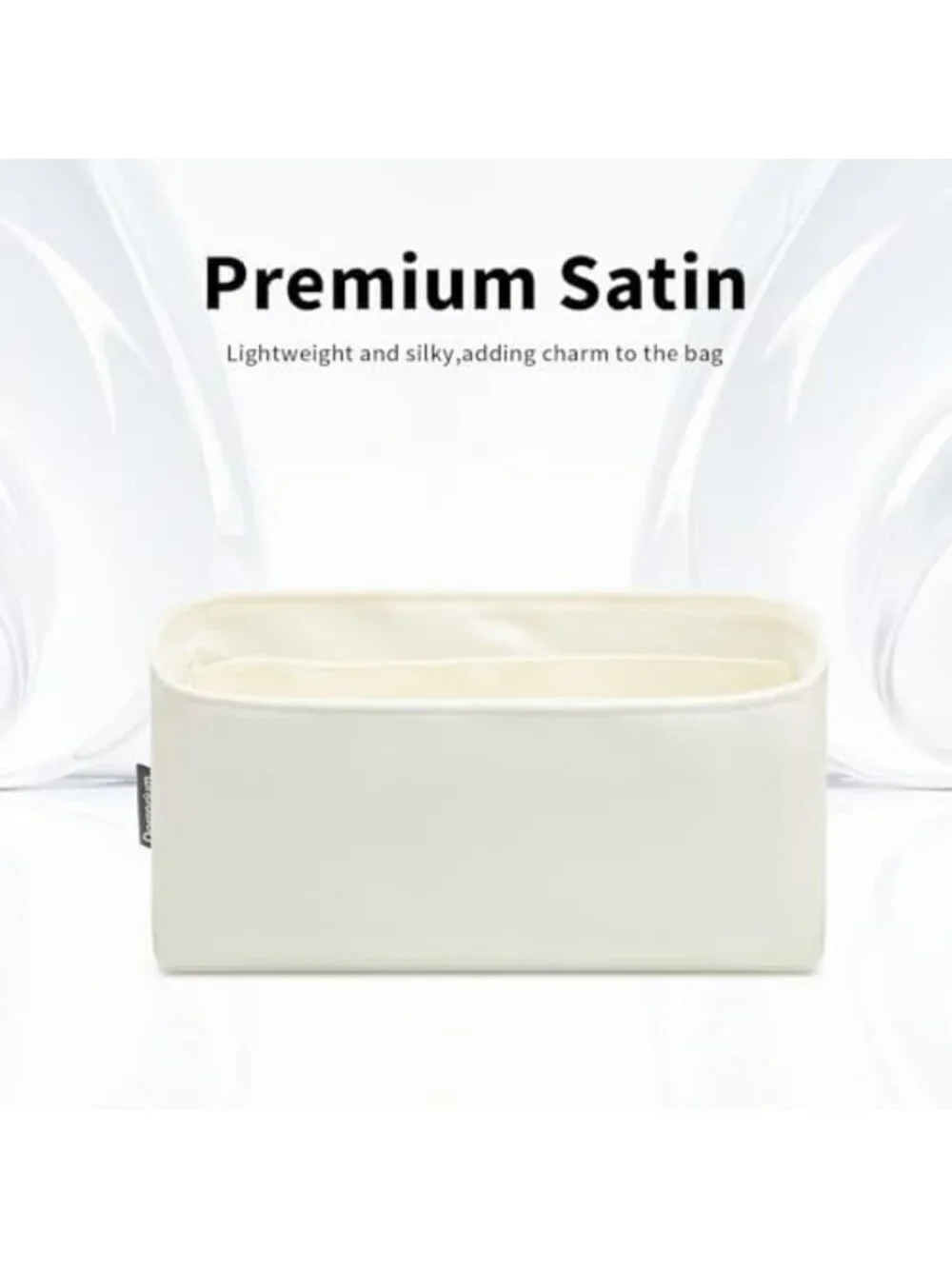 Luxury Silk Handbag Organizer Insert - Silky Smooth Tote Divider & Bag Shaper